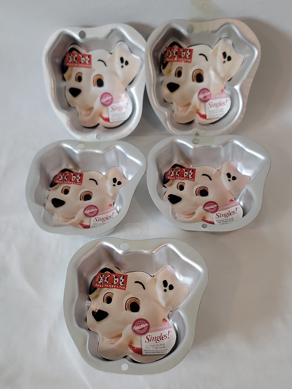 101 Dalmations Singles Bake, Cake Pans QTY of 5